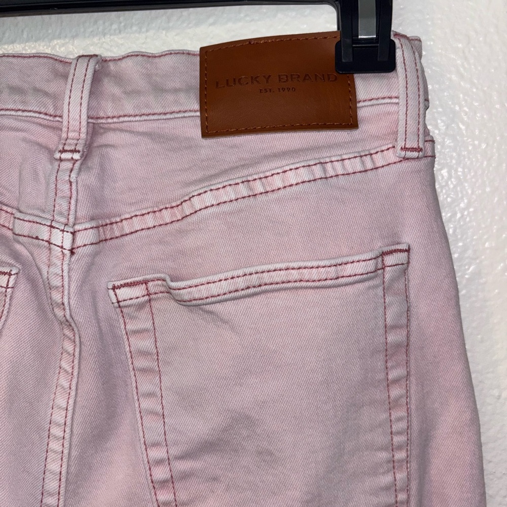 Lucky Brand Pink Cropped Jeans - Light Pink
